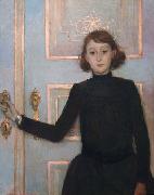 Theo Van Rysselberghe Portrait of Marguerite van Mons who later married Thomas Braun painting